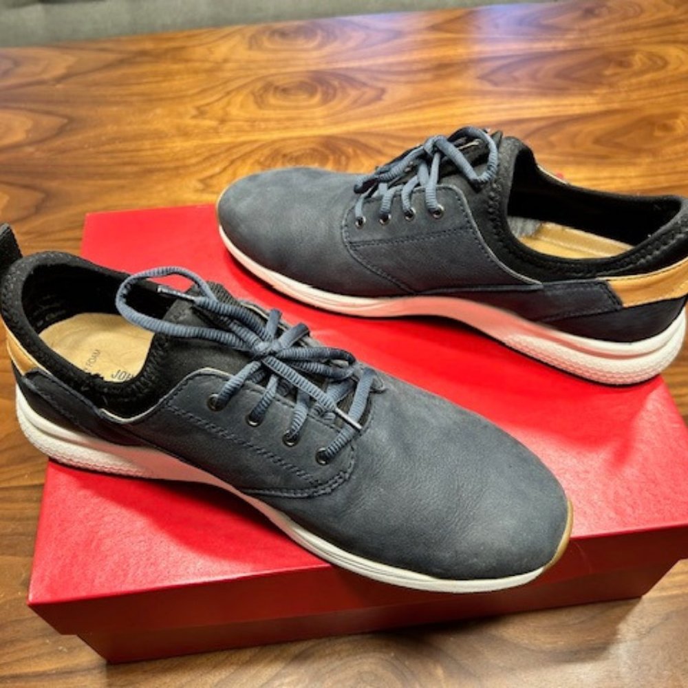 Johnston & Murphy Memory Foam Blue Suede shoes